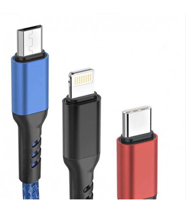 کابل تبدیل USB به لایتنینگ/USB-C/Micro-USB میامی (Maimi) مدل X35