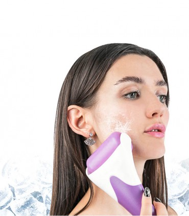 ماساژور صورت و بدن آیس رولر ice roller مدل غلطکی همراه آینه استیل نشکن